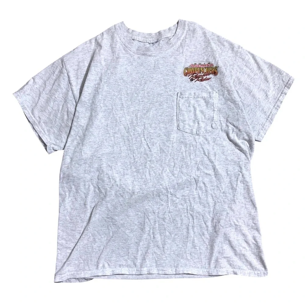 Arizona‎ Cowpunchers Reunion Rodeo 2019 Graphic Pocket T-Shirt Mens Gray